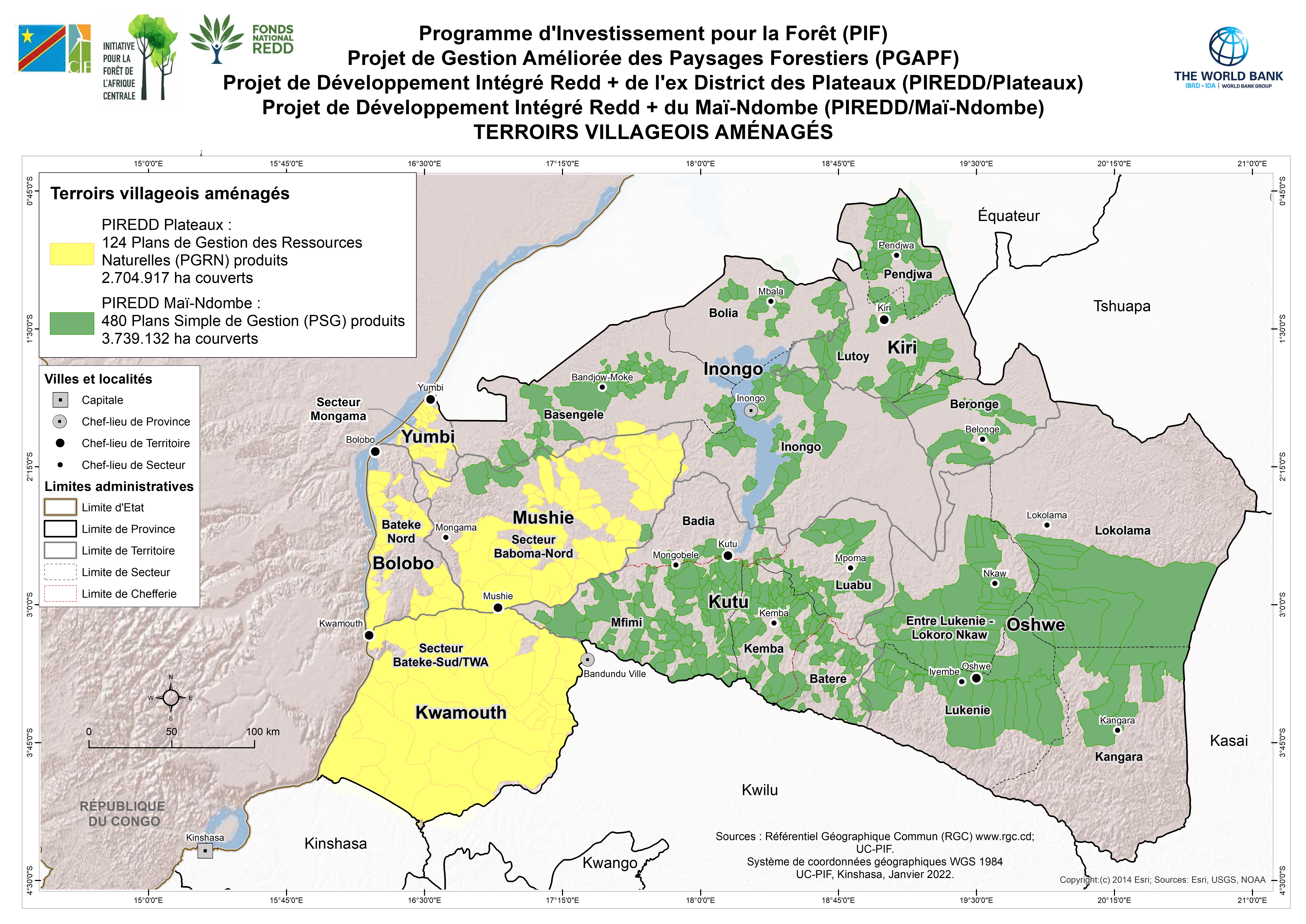 PIREDD/MAI-NDOMBE : Terroirs villageois aménagés